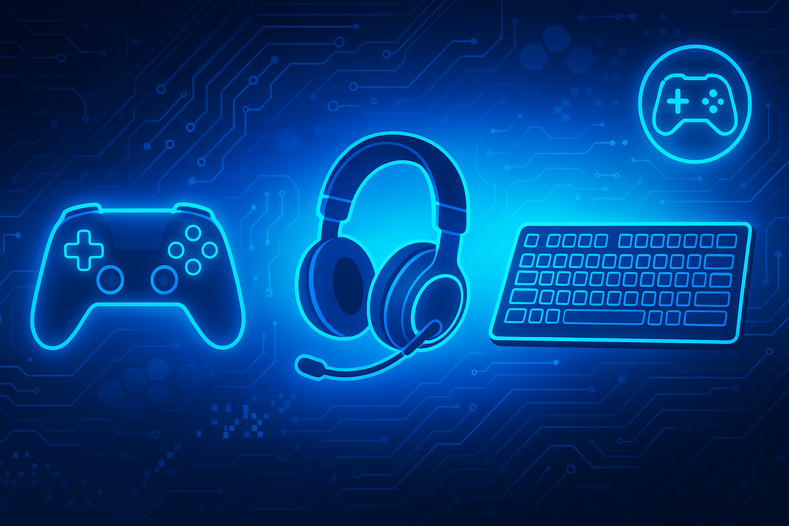 Gaming Blue Banner